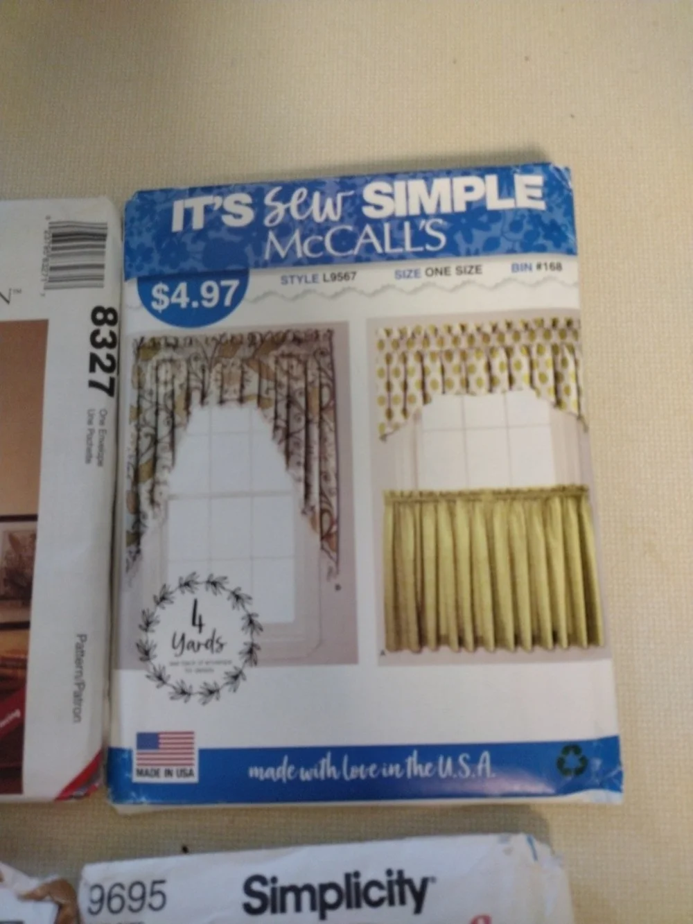 McCall's & Simplicity Craft Pattern Home, Pillows, Doll Clothing, Window 4